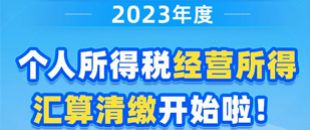 圖說| 2023年度個(gè)人所得稅經(jīng)營所得匯算清繳開始啦！